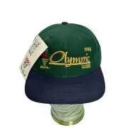 Vintage New 1996 Olympic Games Hat Cap Snapback NWT Green Blue