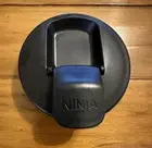 Ninja 24oz Replacement Cup w/ Travel Lid for Ninja Blender Clear/Black Flip Lid