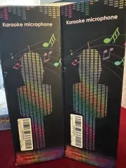 Portable Wireless Bluetooth KARAOKE MICROPHONE Vocal Remover Extra Long Battery