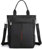Men's Tote Bag Laptop Shoulder Bag Nylon Large Capacity Messenger Bag Waterproof Crossbody Purse for Business Travel