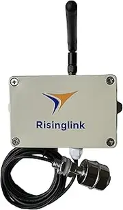 Risinglink Smart Water Level Monitor, WiFi-Enabled, Text/Email Alerts, Indoor/Outdoor Detector, Battery Powered, Stainless Steel Float Sensor