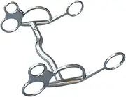 Folpus Stallion Training Bit Horse Riding Snaffle H Shape Stainless Steel Horse Bit Horse Snaffle Bit for Performance Horse Bridle