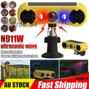 Solar Motion Sensor Alarm Emits Loud Dog Barking & Gunshot Sounds IP55 N911W