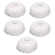 5 PCS Microfiber Replacement Mop Head Spin Mop Head Replacement 5-Pack, Micro...