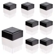 2" x 2" LED Fence Post Caps, Pack of 8 Solar Post Lights Warm Light Led Light...