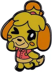 [Pinstant] Animal Crossing New Horizons Isabelle 1.25" Enamel Pin Badge, 1.25 Inches, Enamel, enamel