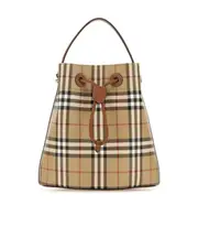 Burberry Small Drawstring Bucket Bag One size Nude