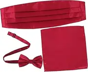 [VALICLUD] Men's Dress Girdle Window Stickers Accessories Decoration Square Bow Tie Artificial Decoration Shelf Decoration Multifunctional Nozzle Props Ribbons Pendant Red