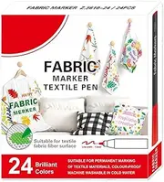 Vibhgtf Textile Sign - Painted Marker 12/24 Colors For Canvas, Washable Senters Textiles For Outdoor Shoes At Home | Ind Polyester Panoramic Ceramic Graffiti Bags