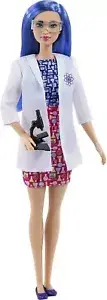 Barbie Scientist Doll Blue Hair