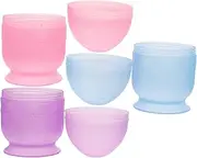 Hair Dye Mixing Cup 3pcs Set Salon Hair Dye Bowl Dual Scale Fine Measurements Versatile Mixing Bowl