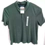 Duluth Polo Mens 2XL Standard Fit Green Wicking Anti Microbial UPF50 NWT