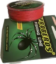 Premier 4 Braid Braided PE Red Fishing Line 100Lbs0.6.mm/47.3KG 100M/110yd