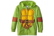 Teenage Mutant Ninja Turtles Big Boys' TMNT Padded Hoody with Masks, Green, X-Large