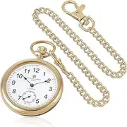 [CHARLES-HUBERT PARIS] Charles Hubert 3756-GRR Men's Pocket Watch, Mechanical Hand Winding, Small Seconds, gold