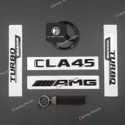 CLA45 AMG C117 Emblem Badge Combo SET Gloss Black