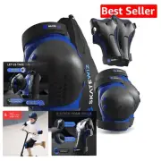 CPSC Certified Adjustable Skating Pads for Kids 8-14 - Full Joint Protection