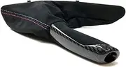 Parking Brake LHD Alcantara Car Handbrake Handle Left Hand Drive Carbon Brake with Alcantara F30 F31 F32 F33 F36 F80 F81 F82 F83 F84 Car Handbrake Lever(Carbon Fiber)