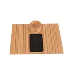Space-Saving Couch Arm Tray Wooden Sofa Arm Tray for Eating/Drinks/Snacks