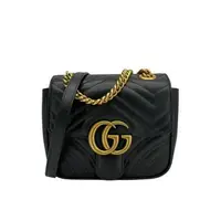 在飛比找森森購物網優惠-Gucci GG Marmont 絎縫牛皮方型斜背包-min