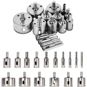 16Pcs Holes Cutter Saw Drill Bit Diamond Hole Saw Set Tile Glass Marble Ceramic