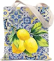 Italian Islands Gift Positano Delicious Italian Lemons Fresh Tote Bag Southern Italy Travel Shopping Bag