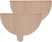 2 Pieces Pizza Peel, Half Round Wooden Pizza Board, Pizza Baking Accessories Bread, Fruit Special Oven Pizza for Pasta Wood
