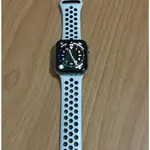 APPLE WATCH S4 44MM 不鏽鋼版本 + 原廠不銹鋼米蘭錶帶 + 原廠白色運動錶帶