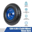 Wheel Barrow Tyre 13" Solid 4.00-6 Solid 16mm Bore