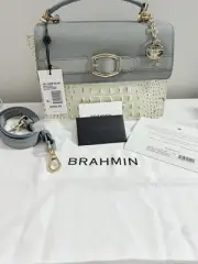 Brahmin Snowball Minden Small Hallie Satchel Shoulder Handbag NWT