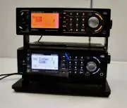 NO RADIO 3Lb TALL or STACKER STAND for Uniden / CB +Adj&QR Bracket w2 5mKnob’s