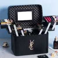在飛比找蝦皮購物優惠-大容量化妝包 韓國化妝包 化妝收納盒 簡約收納盒 便攜手提化
