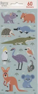 Aussie Animal Stickers - 60 pack