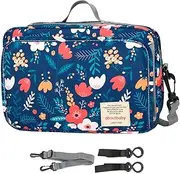 Stroller Organizer | Pram Pushchair Organizer Bag Buggys Organiser Mummy Shoulder Bag Hanging Stroller Bag | Diaper Storage, Secure Straps, Detachable Bag, Pockets for Phone, Keys, Toys, Yongbao
