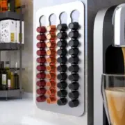 40× Coffee Capsules Pod Holder Drawer Organizer Stand Rack Storage for Nespresso