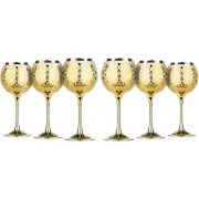 Elegant and Modern Crystal Wine Glasses for Parties and Events - Set of 6, 11 oz
