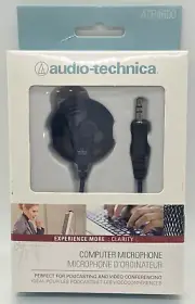 Audio Technica ATR4600 computer PC Microphone Condenser Mic 3.5 mm plug Jack Mic