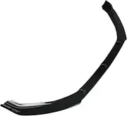 Gloss Black Front Bumper Lip Spoiler Splitter Diffuser Retrofit Compatible for VW Tiguan MK2 R-line 2017-2020 Pre-Facelift Bodykits Tuning