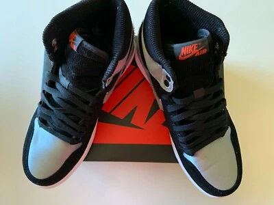NEW Nike Air Jordan 1 Retro High Aleali AJ5991-062 Shoes US Mens 9.5 BLK/WHT/GRY