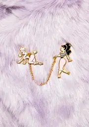 [Bobby Pins Co] Poodle Girl Pin Set