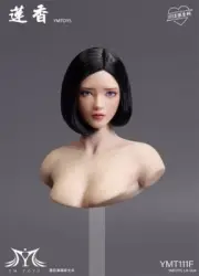 YMTOYS YMT111F 1/6 Woman Asian Girl Lotus Head Sculpture Rooted Hair Model Toy