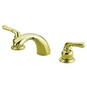 Kingston Brass Magellan 4 in. Centerset Double Handle Bathroom Faucet in Brass