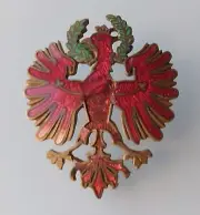 ORIGINAL GERMANY PRUSSIA WW1 BADGE EAGLE MASSIVE WWI PIN BRONZE BAKED ENAMEL