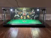 Drew Brees Custom 2 Mini Helmet display case with LED lights - Saints