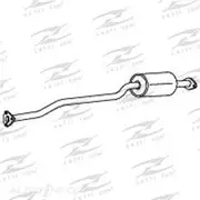 Redback Mufflers Bolt-On to suit Honda Civic Es Gli 1.7L SOHC (Inc V-Tec) - M2827