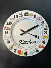 1989 Chadwick Miller Kitchen Wall Clock "Kitchen" Personalized Plate