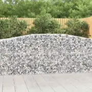 NNEVL Arched Gabion Baskets 8 pcs 400x50x100/120 cm Galvanised Iron