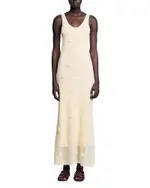 Sandro Fish Net Sleeveless Maxi Dress