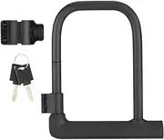 Scooter with Cable, U Locks for Bicycle, Bicycle Secure Locks Locks Heavy Duty, Large U-Lock Anti-Theft with Key and Robust Mounting Class, Outdoor Devices for Road Bikes, Motorcycles