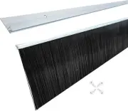Retsun 6 Sets Door Brush Sweeps Seal Garage Roll Up Door Easy Mounting